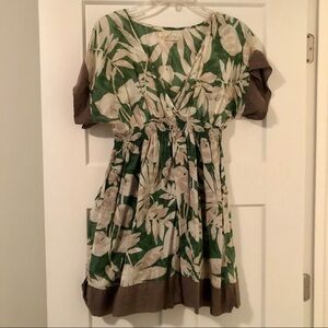 Tropical print tunic